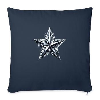 Diamond Shining Star - Sofa pillowcase 17,3'' x 17,3'' (45 x 45 cm) - navy - Front