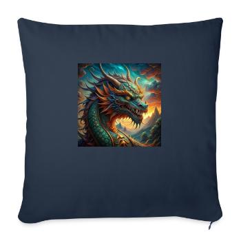 dragon - Sofakissenbezug 45 x 45 cm - Navy - Vorne