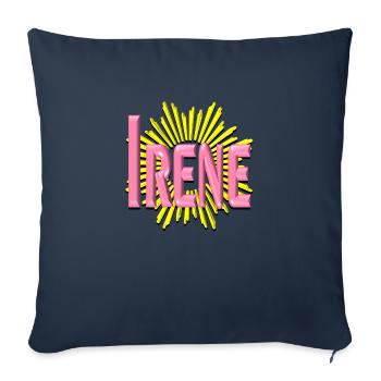 Irene2 - Housse de coussin décorative 45 x 45 cm - bleu marine - Devant