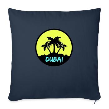 Dubaï - Housse de coussin décorative 45 x 45 cm - bleu marine - Devant