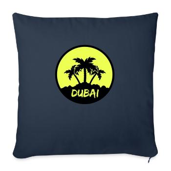 Dubaï - Housse de coussin décorative 45 x 45 cm - bleu marine - Devant