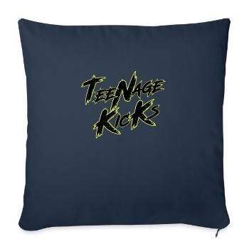 Coups de pied d’adolescent - Housse de coussin décorative 45 x 45 cm - bleu marine - Devant