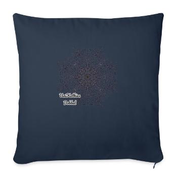 Unikathies Mandala - Sofakissenbezug 45 x 45 cm - Navy - Vorne