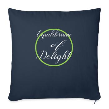 Idée présente Maintenir l’équilibre Équilibre de vie - Housse de coussin décorative 45 x 45 cm - bleu marine - Devant