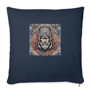 THOR - Housse de coussin décorative 45 x 45 cm - bleu marine - Devant