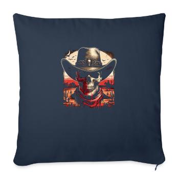 Sonnenuntergang des einsamen Revolverhelden - Sofakissenbezug 45 x 45 cm - Navy - Vorne