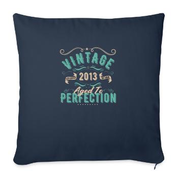 Vintage 2013 - 2013 Birthday Gift - Sofa pillowcase 17,3'' x 17,3'' (45 x 45 cm) - navy - Front
