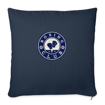 club de boxe - Housse de coussin décorative 45 x 45 cm - bleu marine - Devant