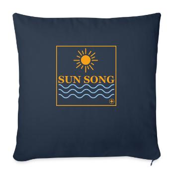 SUN SONG - Sofa pillowcase 17,3'' x 17,3'' (45 x 45 cm) - navy - Front