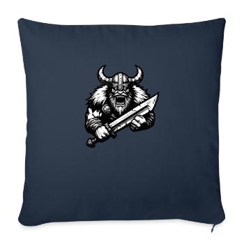 Powerful Viking Warrior Version 3 - Sofa pillowcase 17,3'' x 17,3'' (45 x 45 cm) - navy - Front