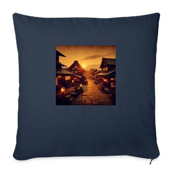 Japan Vintage Dusk - Sofa pillowcase 17,3'' x 17,3'' (45 x 45 cm) - navy - Front