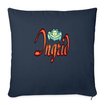 ingrid2 - Sofa pillowcase 17,3'' x 17,3'' (45 x 45 cm) - navy - Front