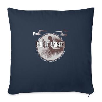 Surf Windkind - Housse de coussin décorative 45 x 45 cm - bleu marine - Devant