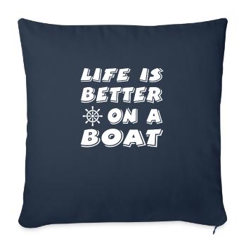 Boot - Sofakissenbezug 45 x 45 cm - Navy - Vorne
