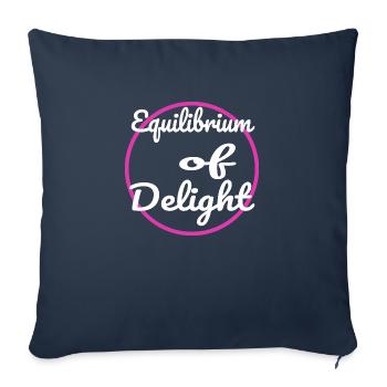 Équilibre de la vie Harmonie et équilibre Joie pure et impressionnante - Housse de coussin décorative 45 x 45 cm - bleu marine - Devant