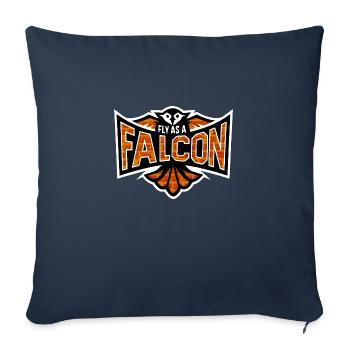 Fly As A Falcon - Red Brick - Sofa pillowcase 17,3'' x 17,3'' (45 x 45 cm) - navy - Front