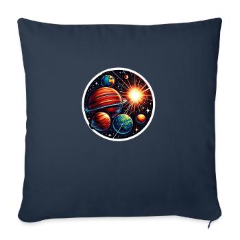 Cosmos - Sofa pillowcase 17,3'' x 17,3'' (45 x 45 cm) - navy - Front