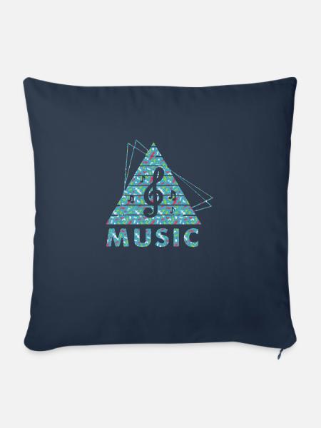 DJ Musik Retro Heavy Metal Hard Rock Punk Vinyl MX - Sofakissenbezug 45 x 45 cm - Navy