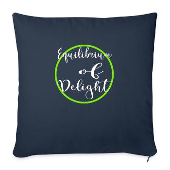 joyous journey happy gift harmony and balance - Sofa pillowcase 17,3'' x 17,3'' (45 x 45 cm) - navy - Front