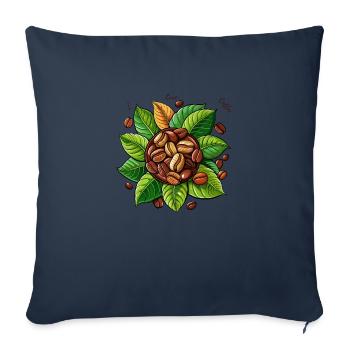 Kaffebohnen Ich liebe Kaffe - Sofakissenbezug 45 x 45 cm - Navy - Vorne