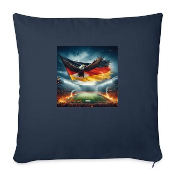 German eagle in the football stadium - Sofa pillowcase 17,3'' x 17,3'' (45 x 45 cm) - navy - Front