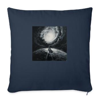 Espace sombre - Housse de coussin décorative 45 x 45 cm - bleu marine - Devant