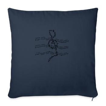 Black Culture - Housse de coussin décorative 45 x 45 cm - bleu marine - Devant