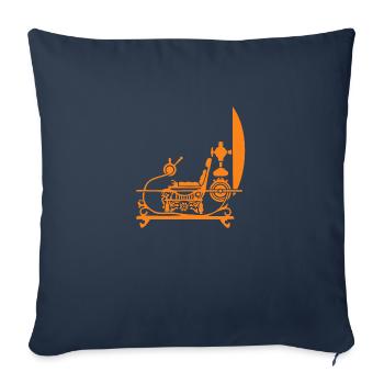 the time machine - Sofa pillowcase 17,3'' x 17,3'' (45 x 45 cm) - navy - Front