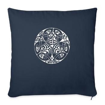 Celtic circles corners swatches gothic symbols - Sofa pillowcase 17,3'' x 17,3'' (45 x 45 cm) - navy - Front