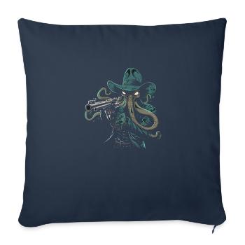 Cowboy Cthulhu - Sofakissenbezug 45 x 45 cm - Navy - Vorne