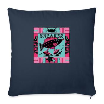 Sneaker - Sofakissenbezug 45 x 45 cm - Navy - Vorne