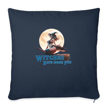 Witches are allowed to do this 2024 03 - Sofa pillowcase 17,3'' x 17,3'' (45 x 45 cm) - navy - Front