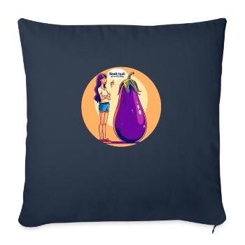 Sprechendes Gemüse - Sofakissenbezug 45 x 45 cm - Navy - Vorne