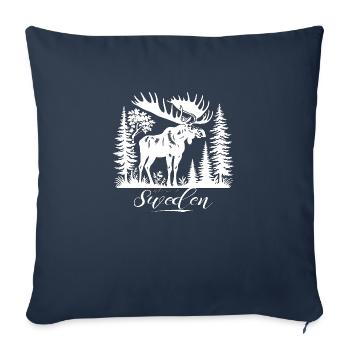 Sweden Sweden Viking Norden Scandinavia Midsummer - Sofa pillowcase 17,3'' x 17,3'' (45 x 45 cm) - navy - Front
