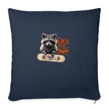 Déchiqueter jusqu’à l’aube - Housse de coussin décorative 45 x 45 cm - bleu marine - Devant
