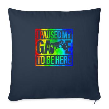 Gamer Game Play Online Computer Gaming Arcade Neon - Sofa pillowcase 17,3'' x 17,3'' (45 x 45 cm) - navy - Front