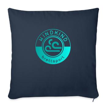 Kitesurfing Surfing Surfing - Sofa pillowcase 17,3'' x 17,3'' (45 x 45 cm) - navy - Front