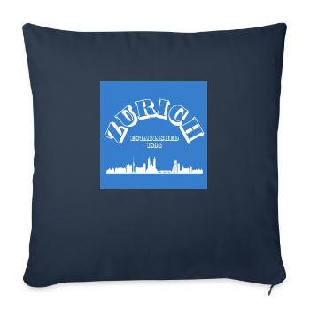 ZURICH - Sofakissenbezug 45 x 45 cm - Navy - Vorne