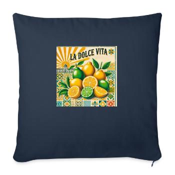 La Dolce Vita - Sofakissenbezug 45 x 45 cm - Navy - Vorne
