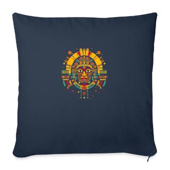 Maya shirt - Housse de coussin décorative 45 x 45 cm - bleu marine - Devant