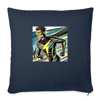 Superhero - Sofa pillowcase 17,3'' x 17,3'' (45 x 45 cm) - navy - Front