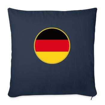 I Love Germany, Elegance Style Design T-Shirt - Sofa pillowcase 17,3'' x 17,3'' (45 x 45 cm) - navy - Front