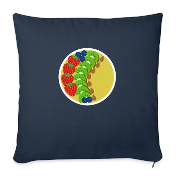 Smoothie Bowl - Sofa pillowcase 17,3'' x 17,3'' (45 x 45 cm) - navy - Front