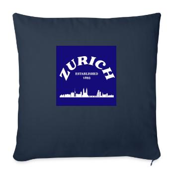 Zurich - Sofa pillowcase 17,3'' x 17,3'' (45 x 45 cm) - navy - Front