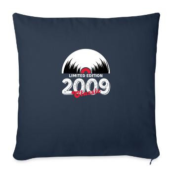 Limited edition 2009 Classic vinyle - Housse de coussin décorative 45 x 45 cm - bleu marine - Devant