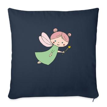 fairy - Sofa pillowcase 17,3'' x 17,3'' (45 x 45 cm) - navy - Front