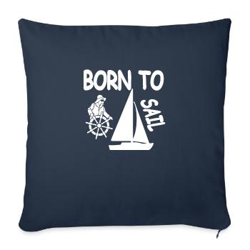 Voile - Housse de coussin décorative 45 x 45 cm - bleu marine - Devant