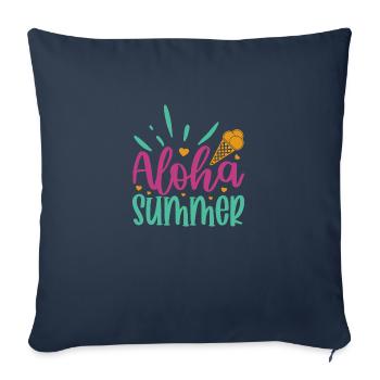 Aloha Sommer - Sofakissenbezug 45 x 45 cm - Navy - Vorne