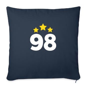 98 Jahre Stern - Geschenk zum 98. Jubiläum - Sofakissenbezug 45 x 45 cm - Navy - Vorne