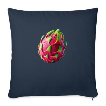 Fruit du dragon – Chef-d’œuvre tropical - Housse de coussin décorative 45 x 45 cm - bleu marine - Devant